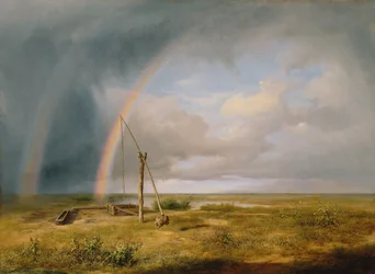 Brunnen vor einem Regenbogen, 19. Jahrhundert